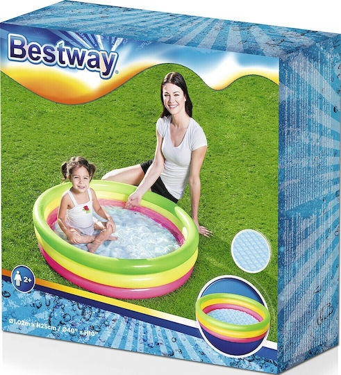 Bestway Round Pool PVC Inflatable 102x25cm