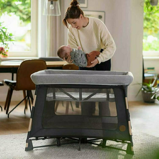 Maxi-Cosi Swift 3 σε 1 Beyond Παρκοκρέβατο 2 Επιπέδων με Στρώμα Graphite 106x86cm
