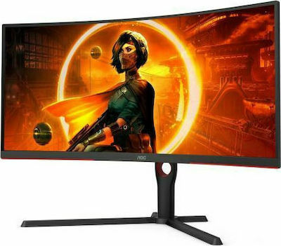 AOC CU34G3S 34" Ultrawide QHD 3440x1440 VA Curved Gaming Monitor 165Hz with 4ms GTG Response Time