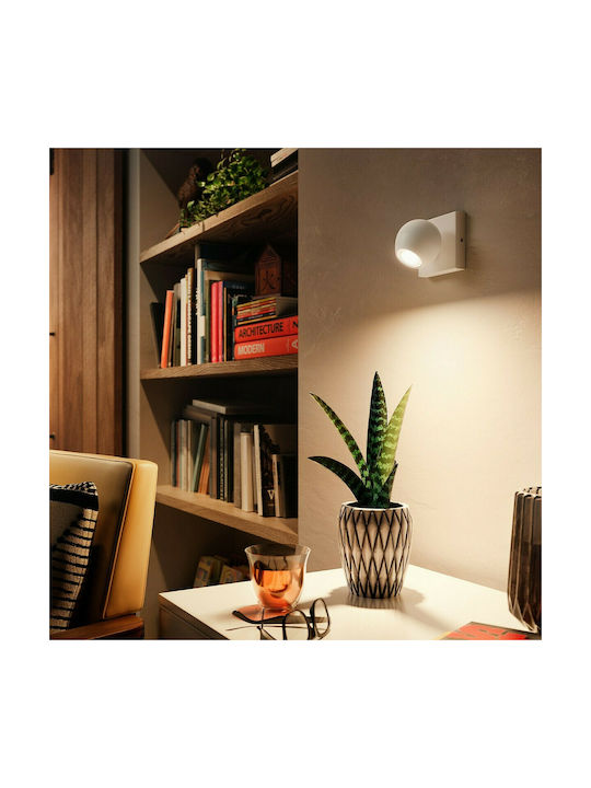 Philips Buckram Μονό Σποτ με Ντουί GU10 σε Λευκό Χρώμα