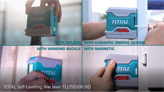 Total Linear Laser Level Red Beam 1.5V with Working Range 15m