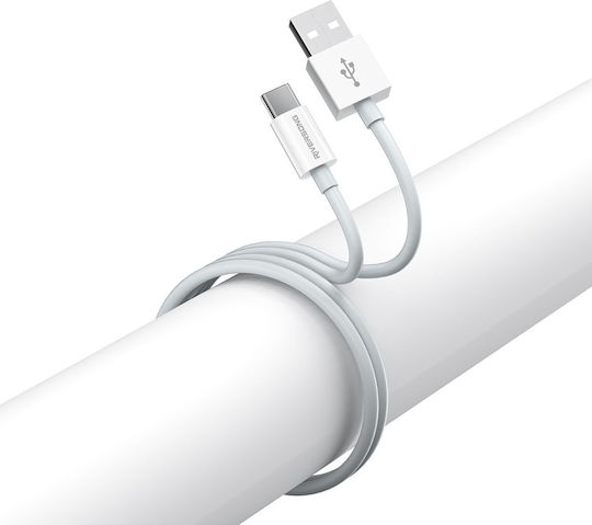 Riversong USB 2.0 Cable USB-C male - USB-A Λευκό 1.2m 13016801