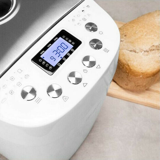 Cecotec Bread&Co 1500 PerfectCook Αρτοπαρασκευαστής 850W Χωρητικότητας 1500gr με 15 Προγράμματα
