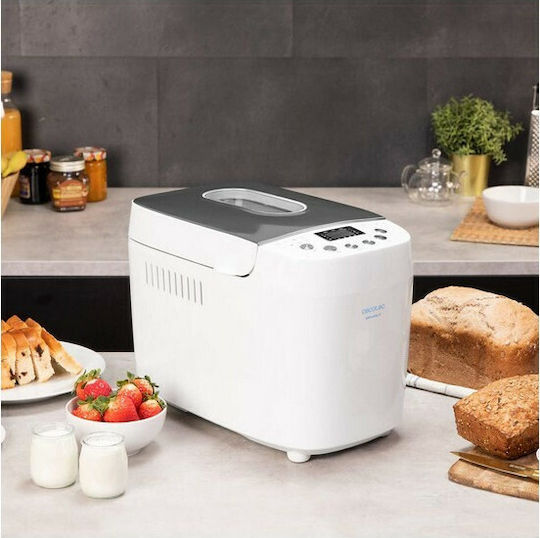 Cecotec Bread&Co 1500 PerfectCook Αρτοπαρασκευαστής 850W Χωρητικότητας 1500gr με 15 Προγράμματα