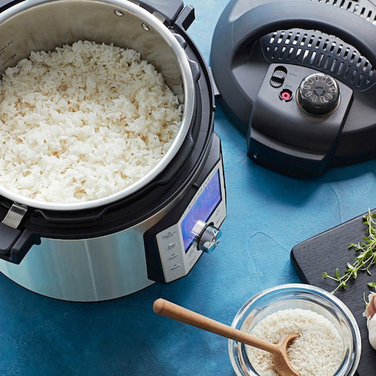 Instant Pot Duo Evo Plus 10-in-1 Πολυμάγειρας 1200W με Χωρητικότητα 5.7lt Ασημί