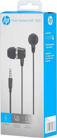 HP DHE-7000 In-ear Handsfree με Βύσμα 3.5mm Μαύρο