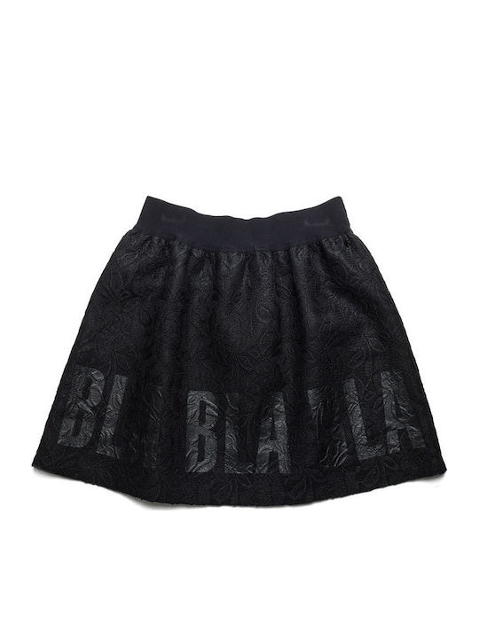Hoch tailliert Mini Rock Schwarz