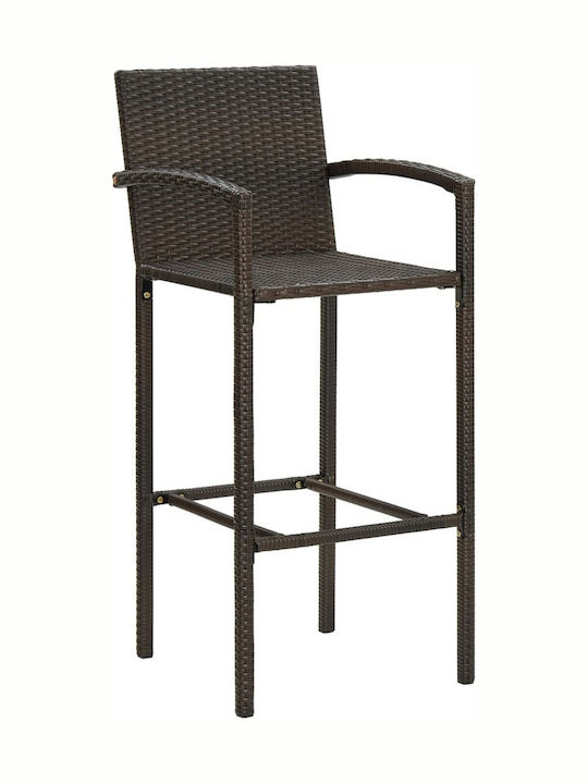 Σκαμπό Μπαρ Rattan 4τμχ 52x56x118cm Σκαμπό Μπαρ Rattan 4τμχ 52x56x118cm