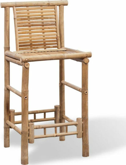 Ξύλινο Σκαμπό Μπαρ Μπαμπού 2τμχ 53x45x102cm Ξύλινο Σκαμπό Μπαρ Μπαμπού 2τμχ 53x45x102cm