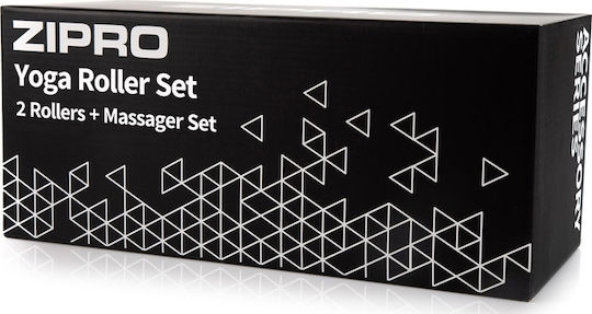 Zipro Σετ Foam Rollers Μαύρο (3τμχ)