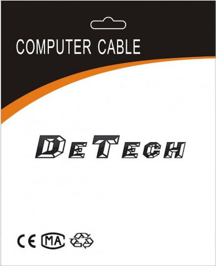 DeTech Cablu DVI-D - HDMI de sex masculin 10m Negru (18192)