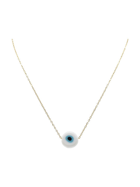 AMORINO Women's Necklace EYE-09B white