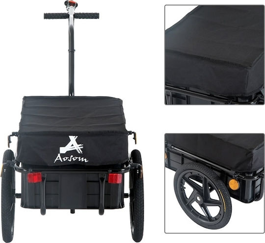 Τρέιλερ Ποδηλάτου Φορτία Ατσάλι 144 X 59 X 80 Cm Homcom B71-005
