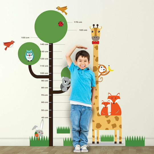 Walplus Ръстомер за деца и бебета Animals Зелен