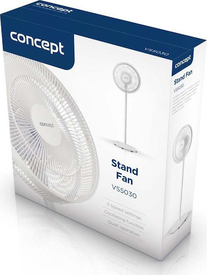 Concept Pedestal Fan 40W 40cm Diameter White