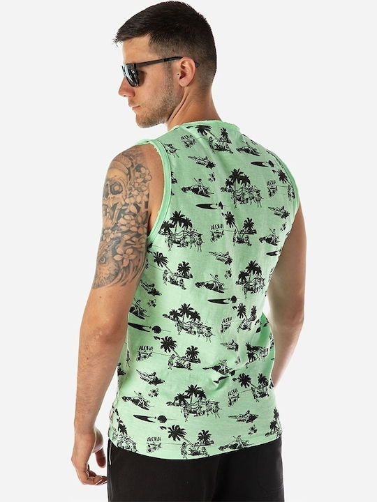 Camaro Men's Short Sleeve Blouse Mint