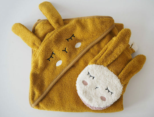 Kikadu Baby-Badehandschuh Organic Κίτρινο 1Stück