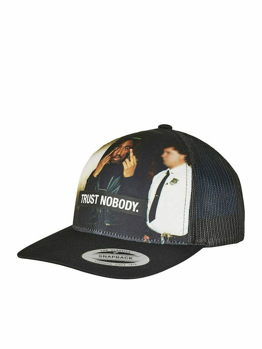 Tupac Trust Nobody MT990 Men's Trucker Cap Black