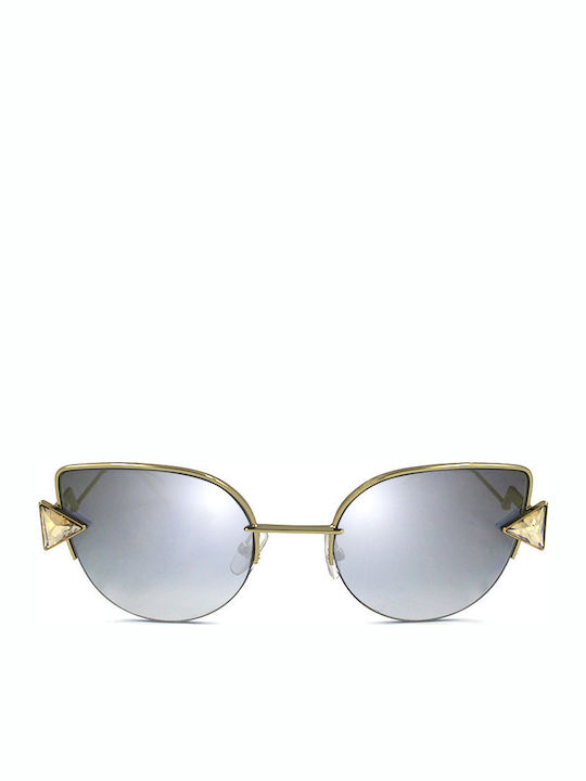 Fendi Women's Sunglasses with Gold Metal Frame FF 0242/S 000/FQ