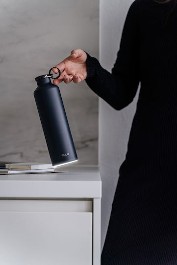 Equa Smart Μπουκάλι Νερού Μεταλλικό με Βιδωτό Καπάκι Γκρι 680ml Equa Smart Μπουκάλι Νερού Μεταλλικό με Βιδωτό Καπάκι Γκρι 680ml