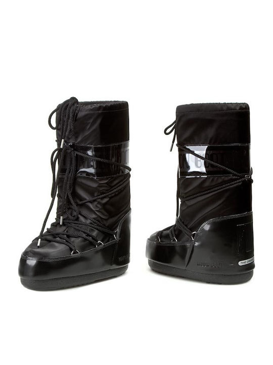 Moon Boot Glance Γυναικείες Μπότες Χιονιού Μαύρες
