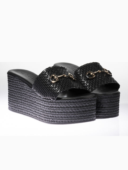 Moods Shoes 1223 Platforme dama Negre