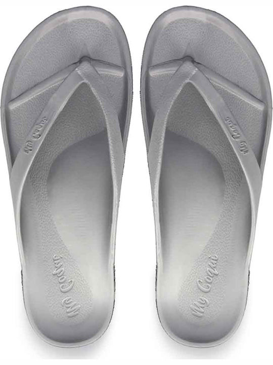 Coqui 11817005 Women's Flip Flops Silver