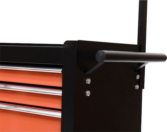 HomCom Cu roți Metal Căruță cu 7 Sertare L61.5xA33xÎ76cm