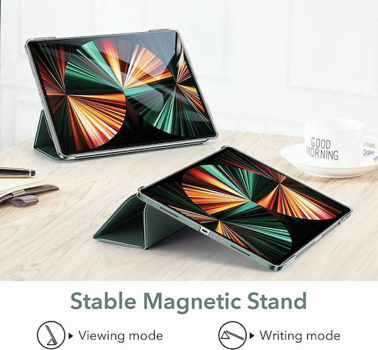 ESR Ascend Флип Капак От Закалено Стъкло В Цвят Горски Зелен За iPad Pro 2021 12.9"