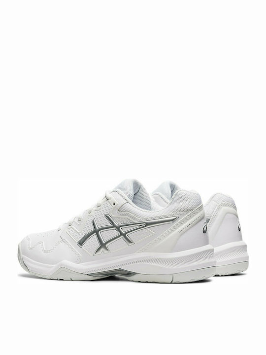 ASICS Gel Dedicate 7 Tennisschuhe Alle Gerichte White / Pure Silver