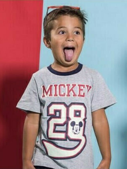 Kinderoberteile Kurzärmelig Grau Mickey Mouse