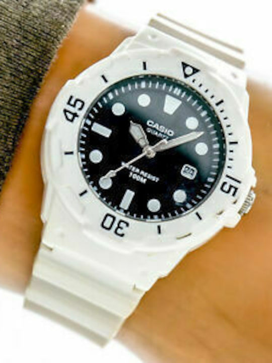 Casio Sport Women's Watch with White Rubber Strap