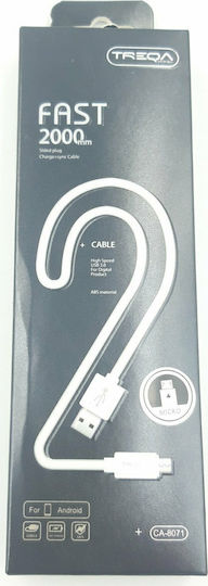 Treqa Regulär USB 3.0 auf Micro-USB-Kabel Weiß 2m (CA-8071) 1Stück
