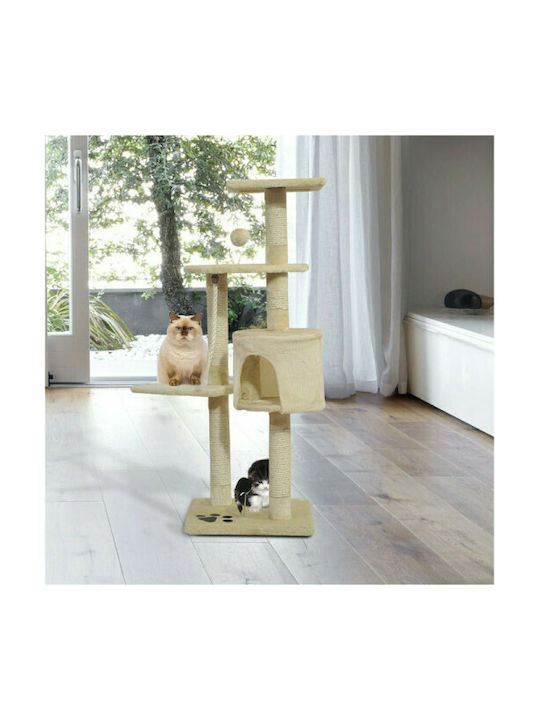 Pawhut Дървета за котки Бежов 75x40x112см.