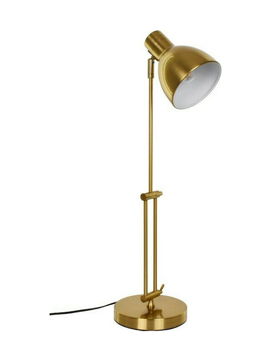 GloboStar Zeto Office Lamp with Foldable Arm for Socket E27 in Gold Color