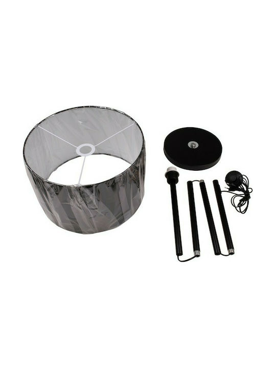 GloboStar Ashley Floor Lamp H145xW35cm. with Socket for Bulb E27 Black