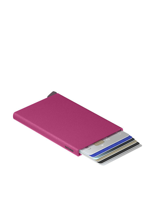 Cardprotector Ανδρικό Πορτοφόλι Καρτών με RFID και Μηχανισμό Slide Fuchsia