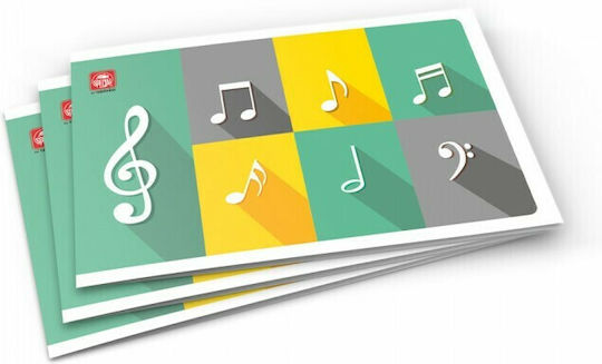 Typotrust Notebook Music B5 40 Sheets Special 1pcs (Μiscellaneous Designs/Colors)