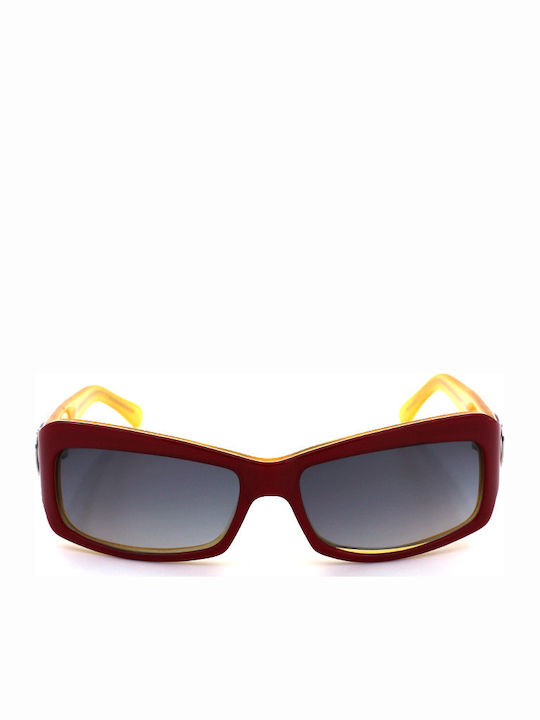 Moschino Women's Sunglasses with Red Plastic Frame and Black Lens M3746S-B 576/6G