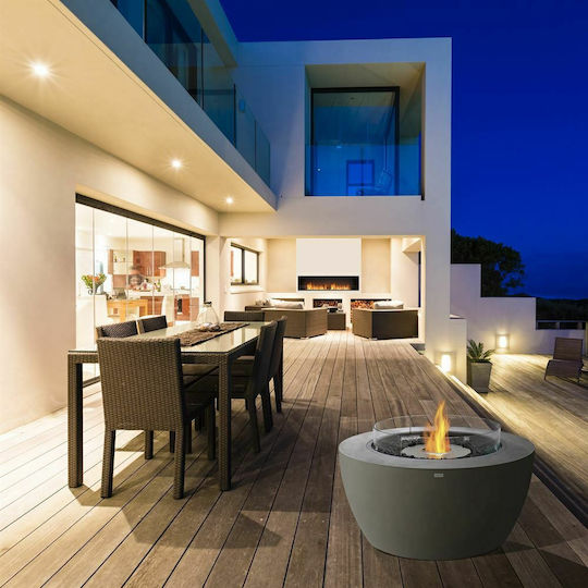 Ecosmart Fire Pod 40 De podea Șemineu pe bioetanol Interior / Exterior Natural 100x100x50.4cm