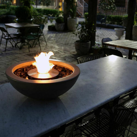 Ecosmart Fire Mix 600 Internal / Outdoor Floor Bioethanol Fireplace Natural 60x60x22.9cm