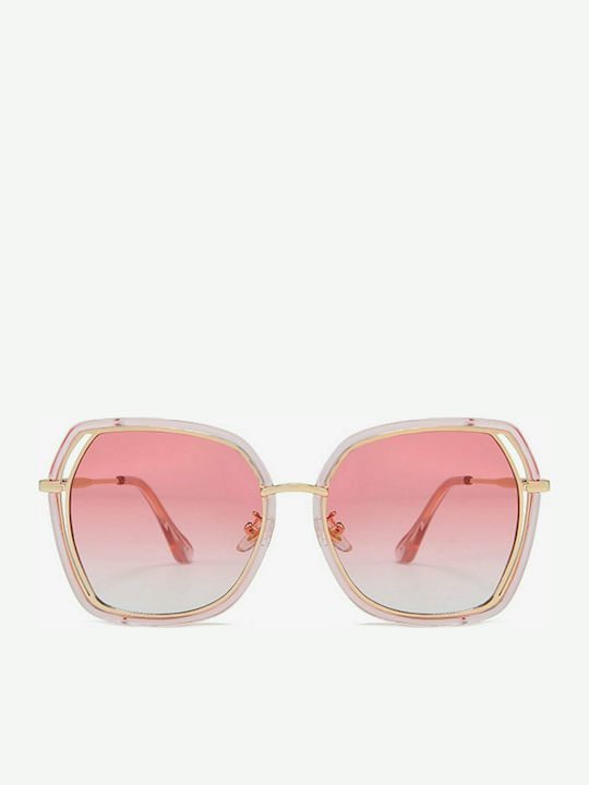 Martinez Paola Women's Sunglasses with Pink Frame and Pink Lens