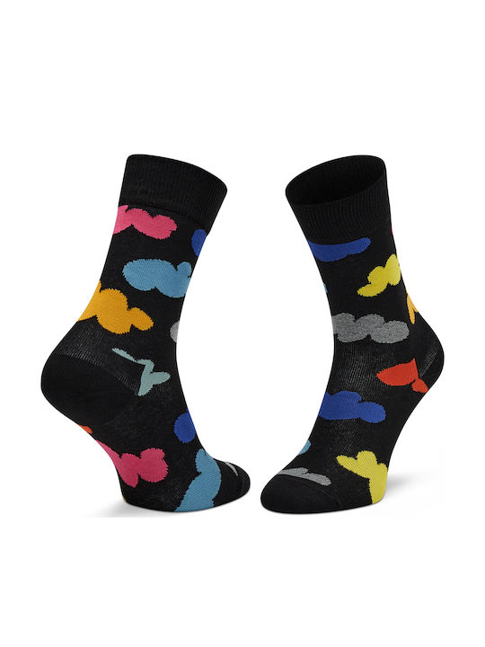 Happy Socks Șosete cu Model Negre 1Pachet