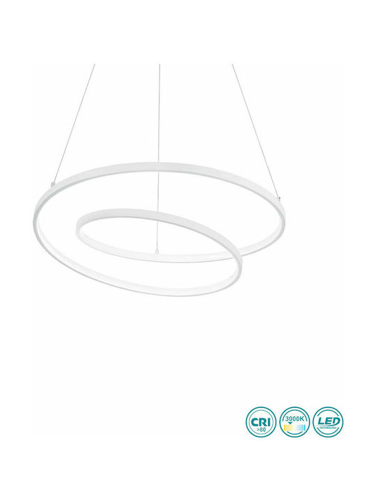 Ideal Lux Oz Pendant Light LED with Warm White Light White