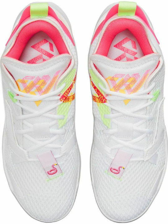Why Not Zer0.4 Χαμηλά Μπασκετικά Παπούτσια White / Citron Pulse / Hyper Pink / Lime Glow
