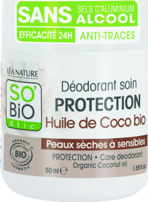 So'Bio Etic Dry & Sensitive Skin Huile de Coco Roll-On 50ml
