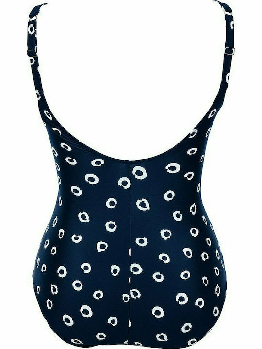 One-piece swimsuit with underwire Cup C Anita 6256 Medellin dark blue