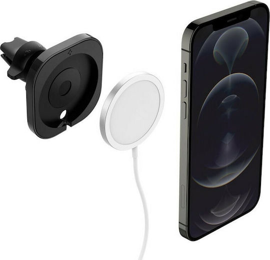 Spigen Magfit Βάση Κινητού Αυτοκινήτου με Μαγνήτη MagSafe Μαύρη
