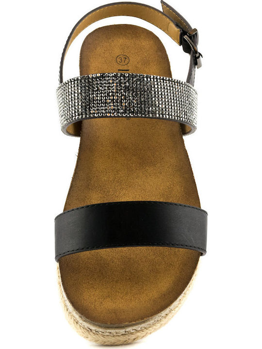 99021-43 Women's Flat Sandals Black