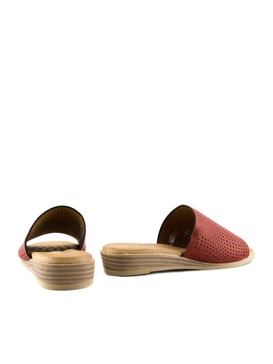 76196-7 Women's Flat Sandals in Red Color